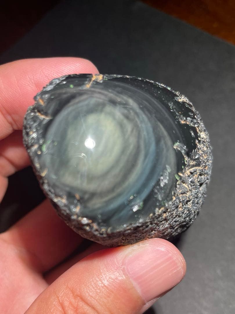 研磨品　十勝石玲瓏　レインボーシラー