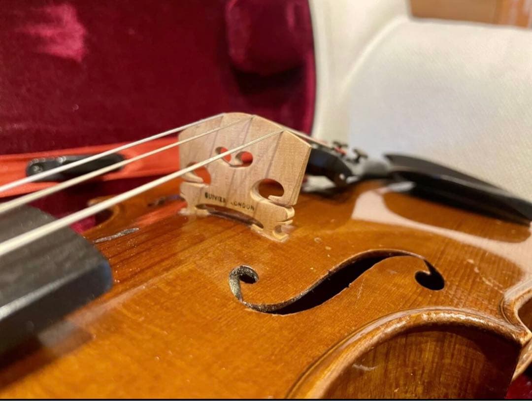 1/2 バイオリン モダン フレンチ 一枚板 フランス 1900年頃