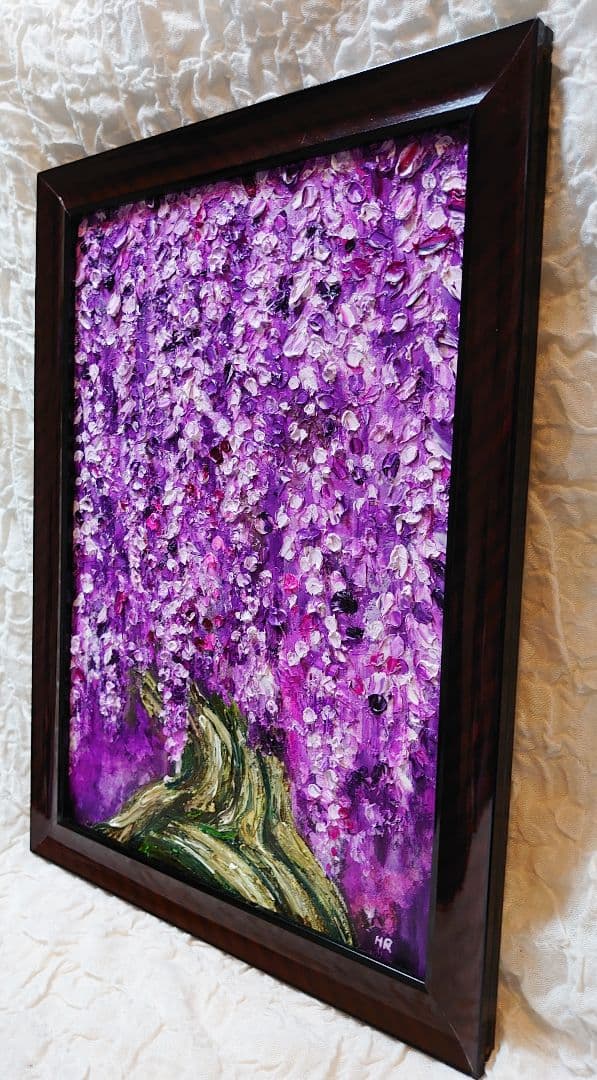 油絵 絵画【藤】