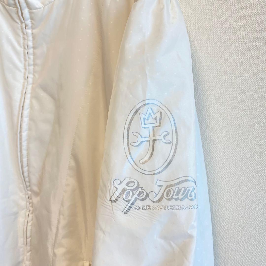 カステルバジャック ゴルフ 中綿ジャケット　パンツ セットアップ 白 M 防寒