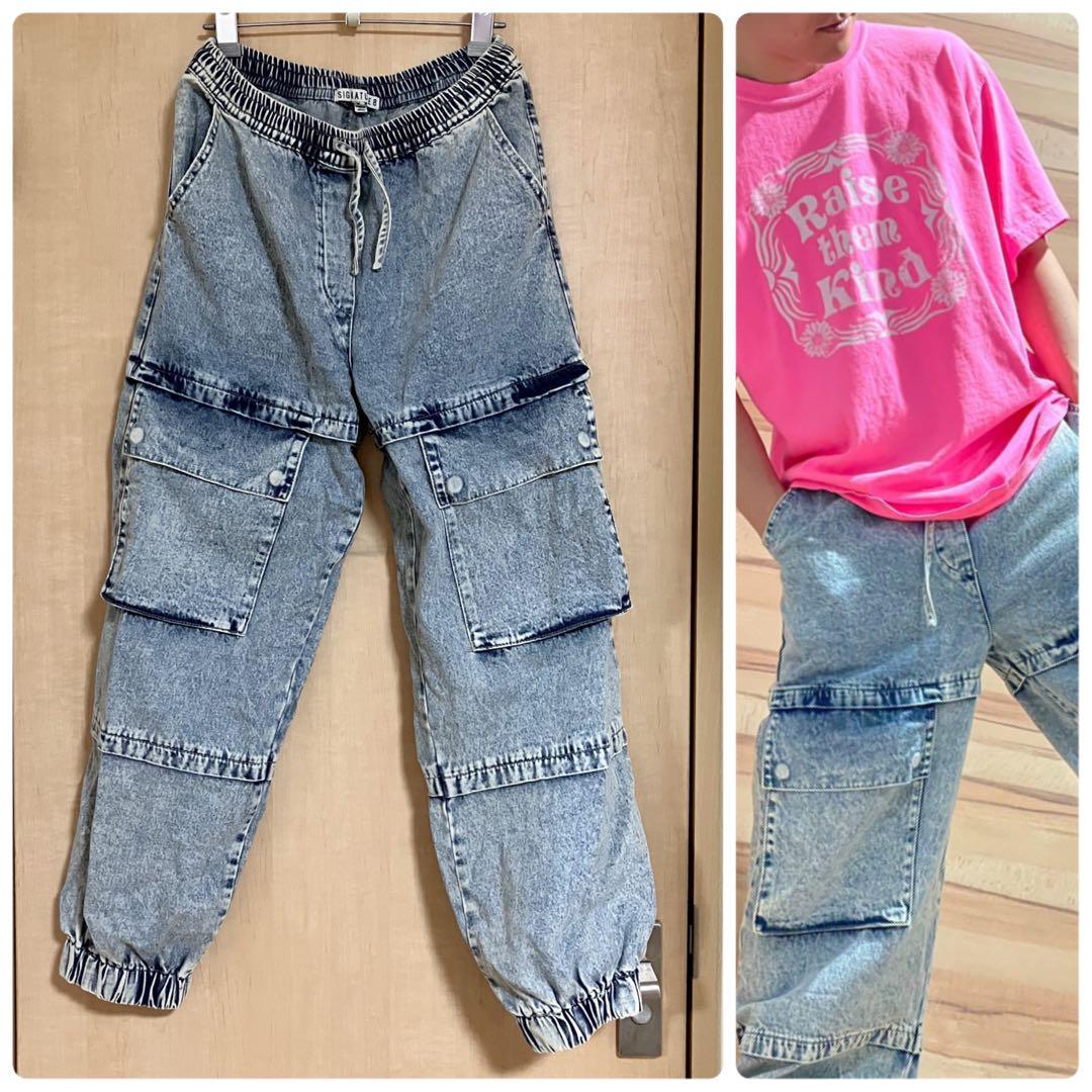 たま3：SIGNATURE8 デニムカーゴパンツ labody