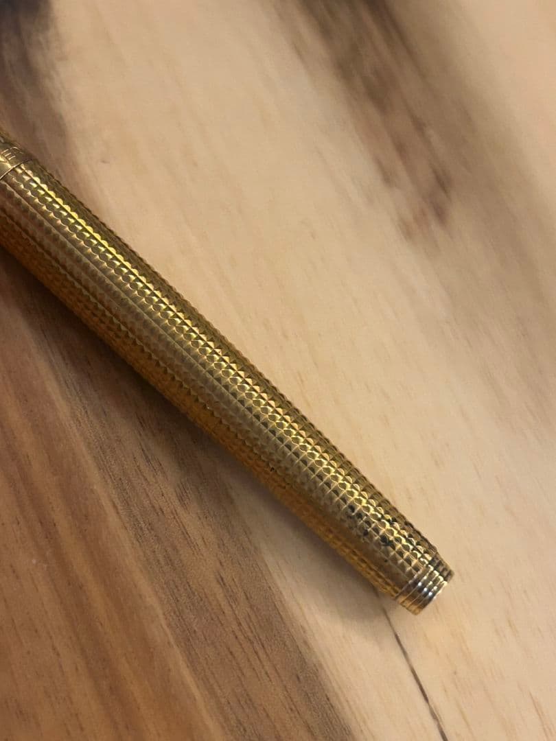 14K PARKER パーカー　ゴールド 万年筆 ダイヤモンドカット フランス製