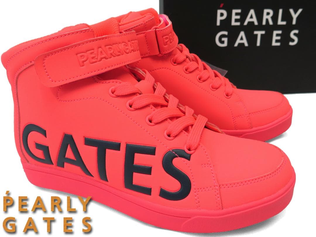 【専用】展示品●パーリーゲイツ●サイドロゴ　ミドルカット　スパイクシューズ