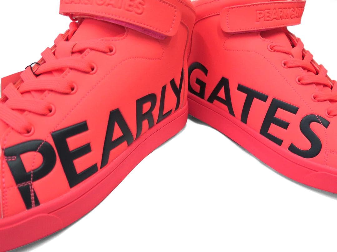 【専用】展示品●パーリーゲイツ●サイドロゴ　ミドルカット　スパイクシューズ