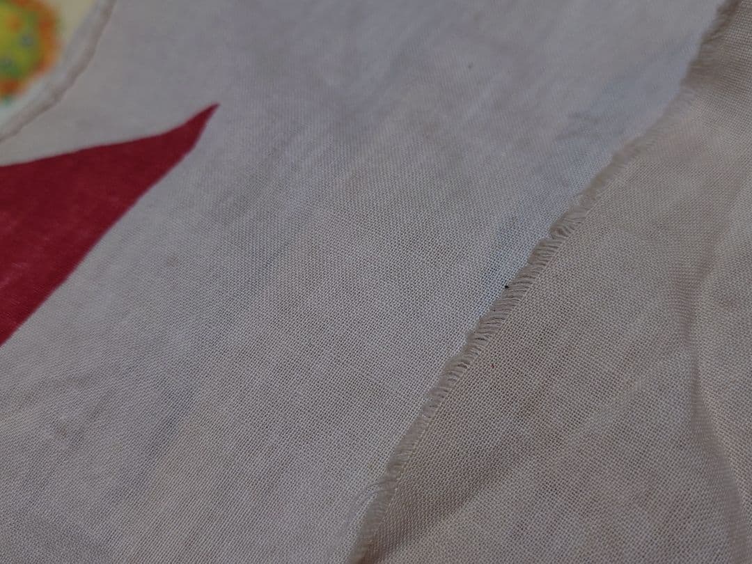 古布　宣伝旗　おかめ、ツボ解説つき　滅多にない！　爆笑！　リメイク用等