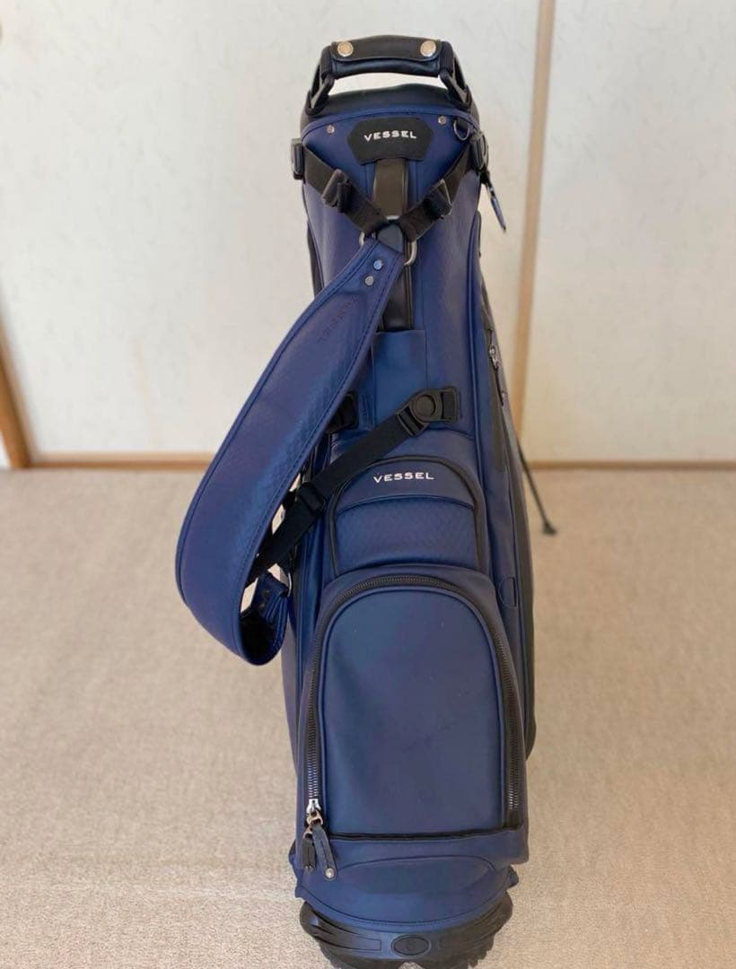 Vessel スタンド式ゴルフバッグ ネイビー