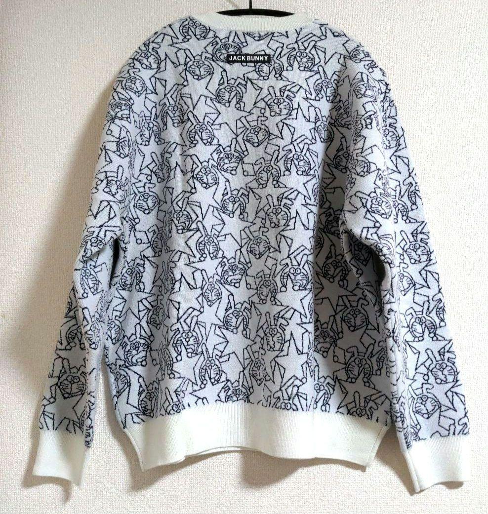 再再再値下新品　ジャックバニー　ニット5 ドラえもん　白　メンズ定価19800円
