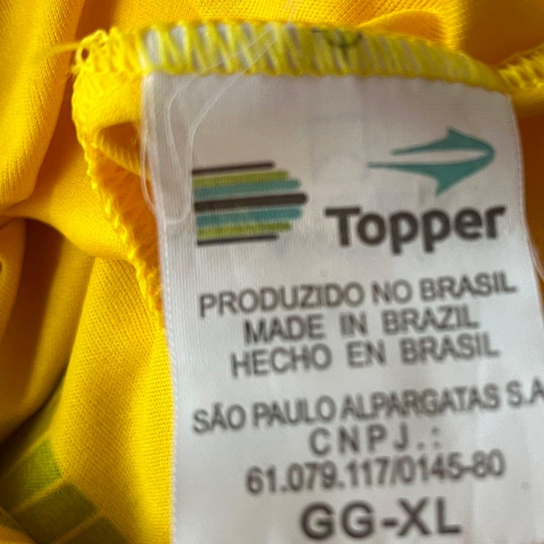 美品　TOPPER サッカー　ブラジル代表 ユニフォーム　XLサイズ　現地購入