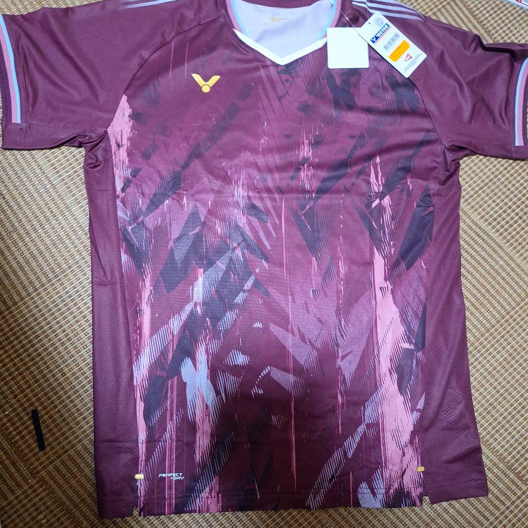 完売XL【奈良岡選手着用正規品】ビクター ゲームシャツ T-55000