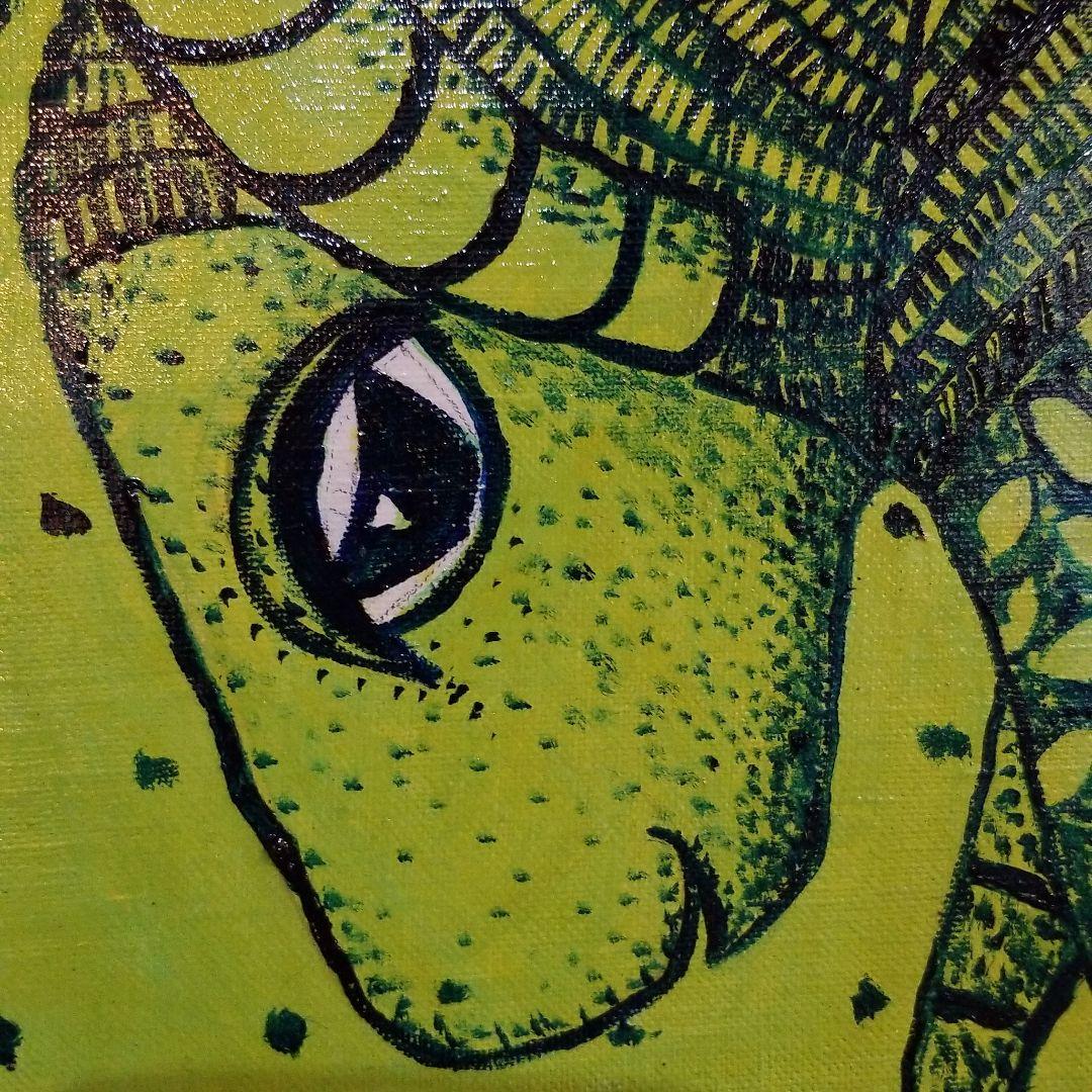 油絵　専用　卵から出てくる赤ちゃんを見るお母さん