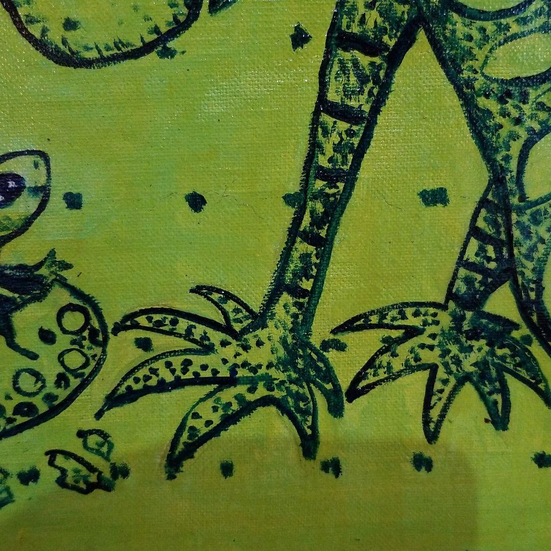 油絵　専用　卵から出てくる赤ちゃんを見るお母さん