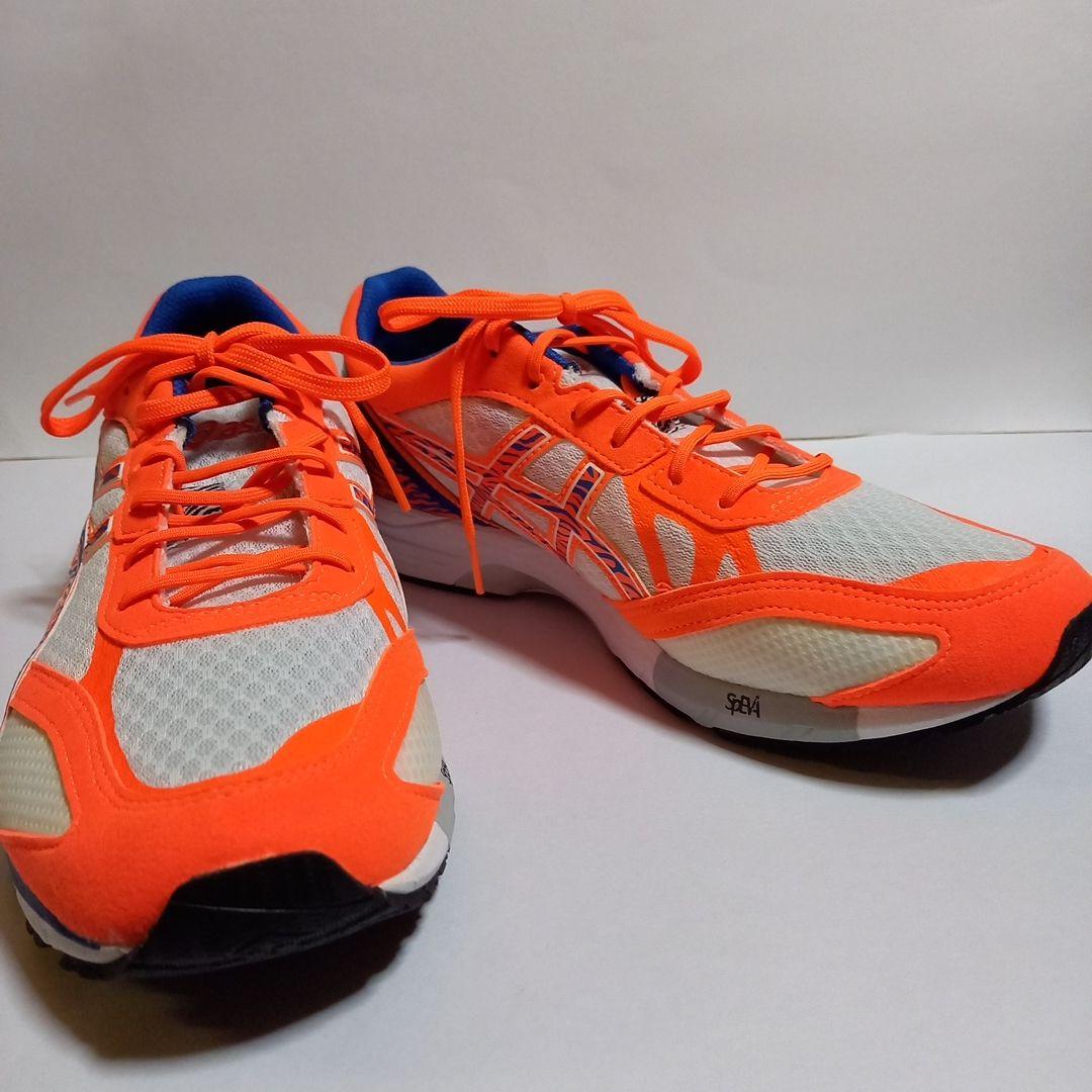 (未使用品) アシックス ヒートレーサー オレンジ 27cm
