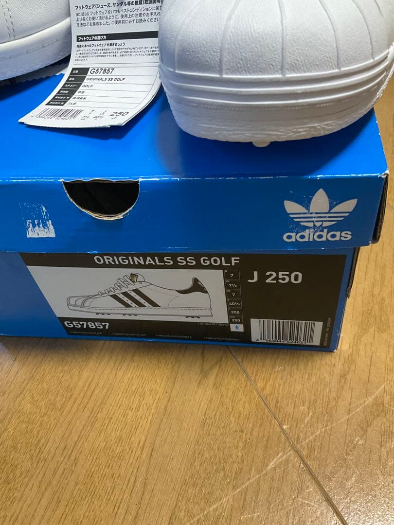 シューズ(男性用) adidas Golf 'White Black' G57857 25.0cm