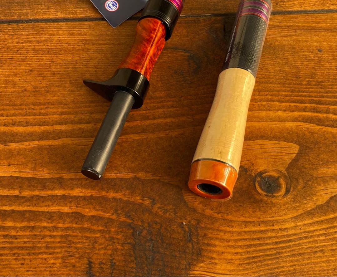 トラウトロッド　テレスコロッド　ウッドグリップ　コンパクトロッド