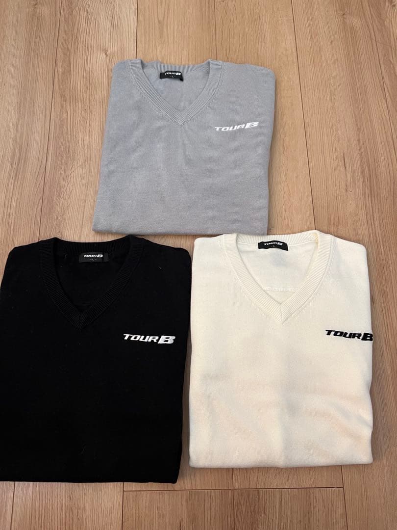 ブリヂストンゴルフ TOUR B Vネックセーター 3色セット