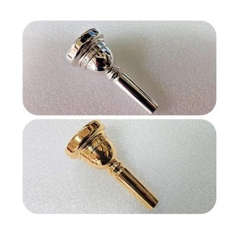 トランペット用金メッキマウスピース