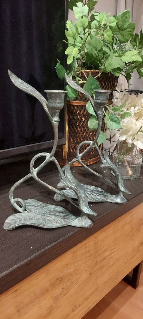 海外製 金属製キャンドルホルダー