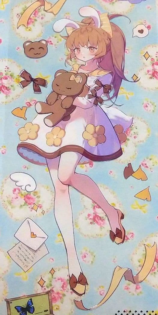 J823＃兔灵契约(晶透)Komos空物馆切り売り海外人物マステ女の子