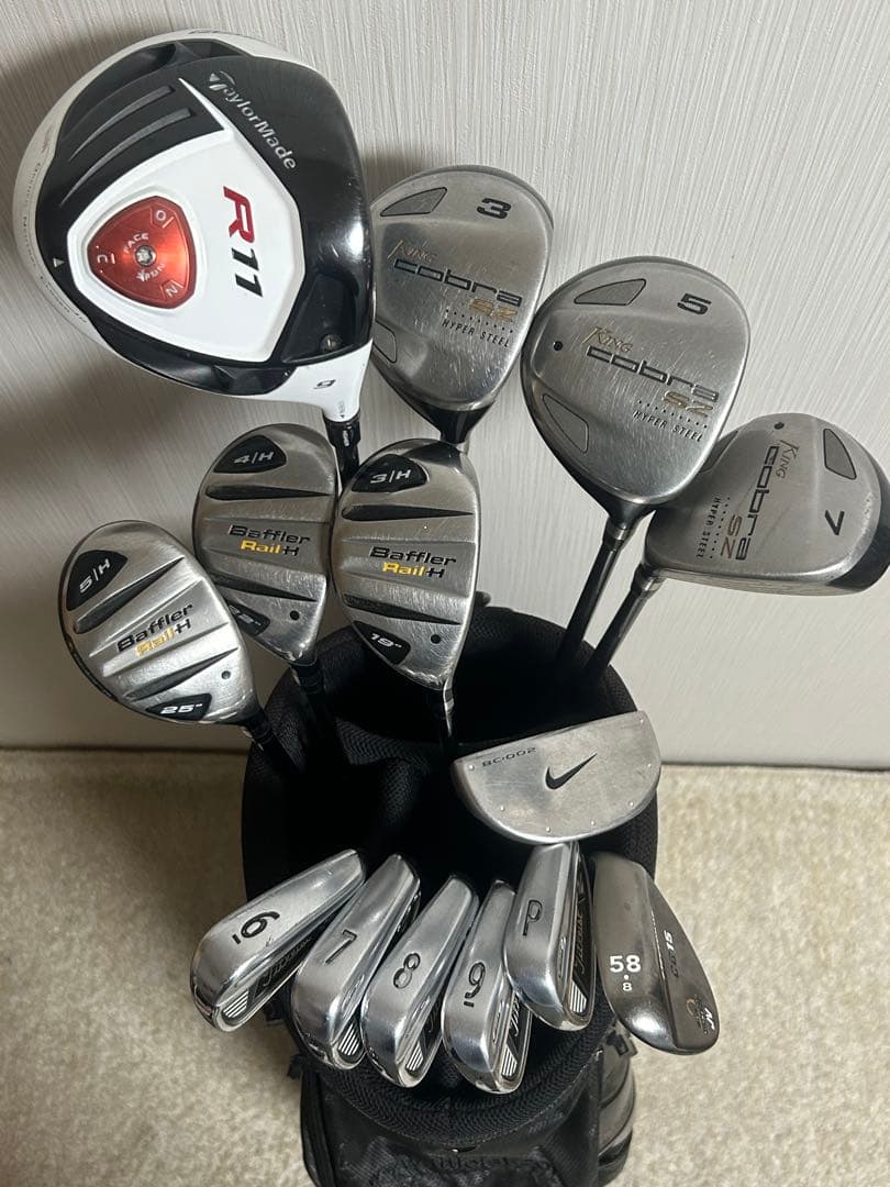 メンズ　テーラーメイド タイトリスト　豪華14本　ゴルフセット　キャディバッグ付