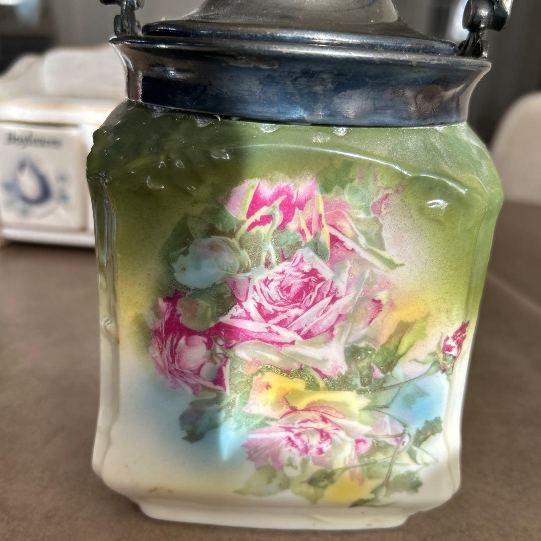 アンティーク　ビスケットバレル