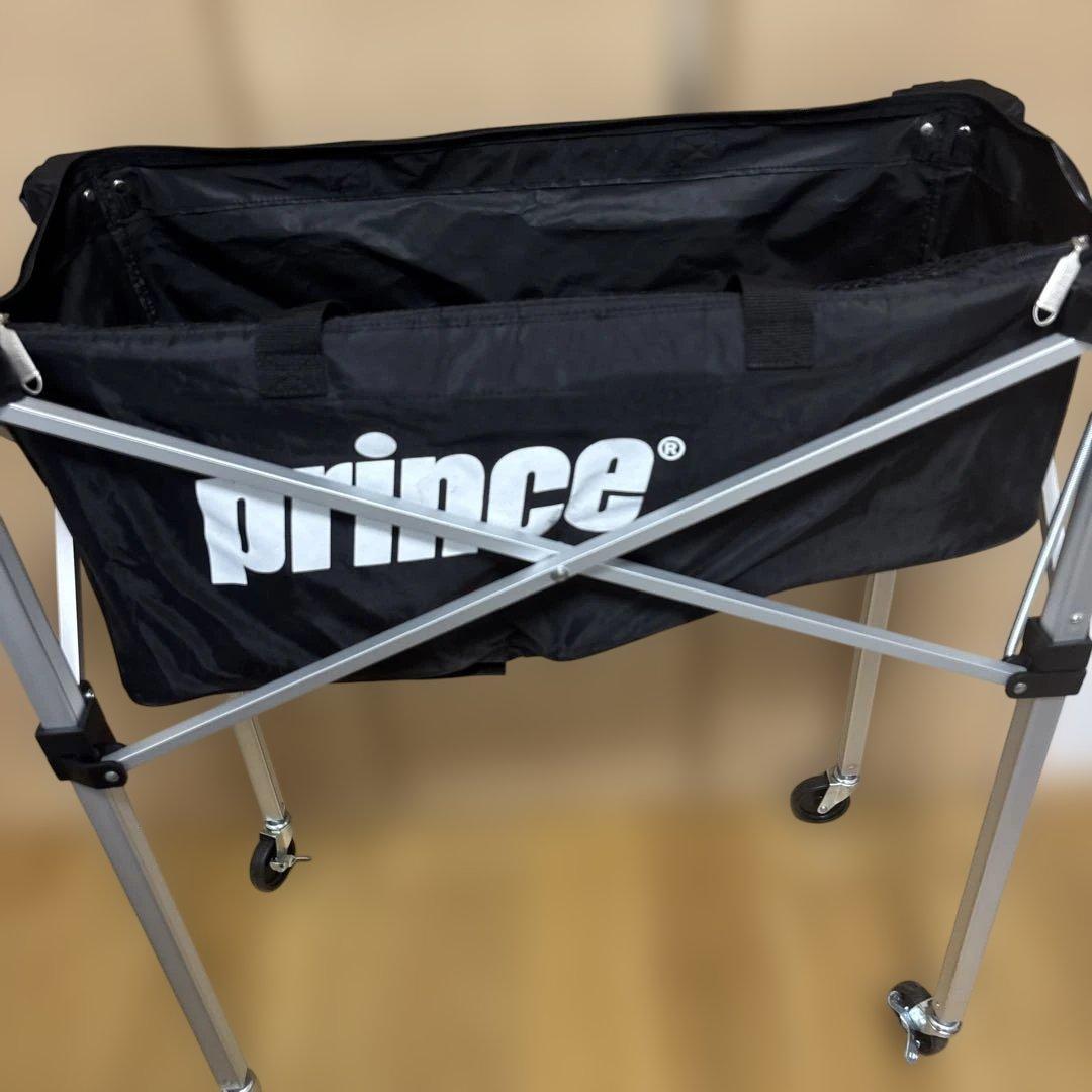 【美品✨】プリンス ワイドキャスターバッグ テニス ボール カゴ