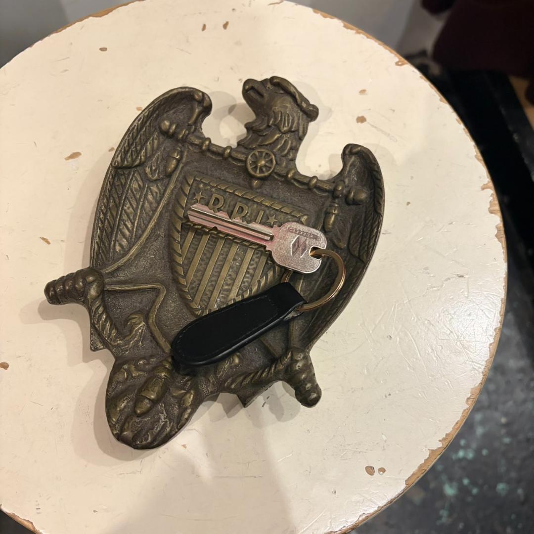アンティーク雑貨 RRL eagle steel key pate