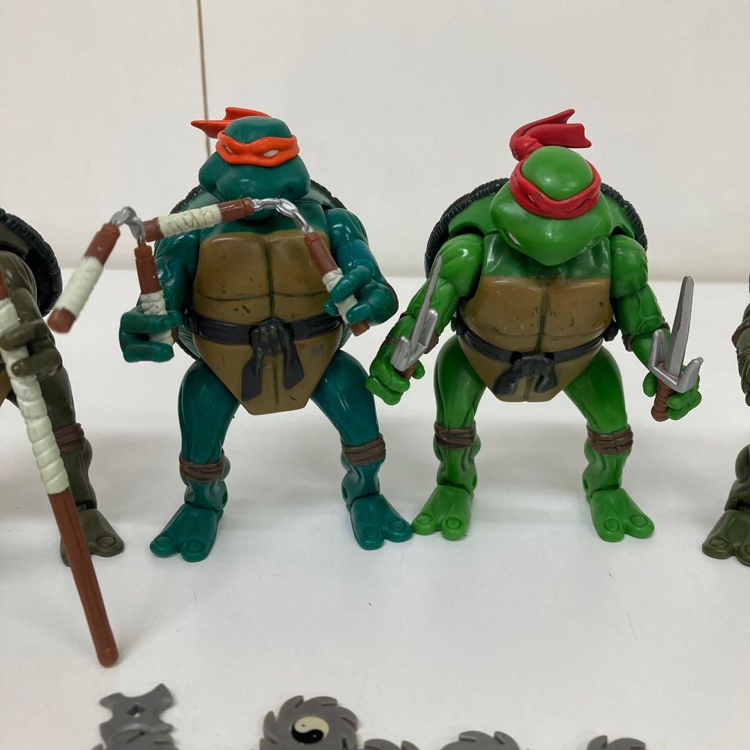 g553-29 ミュータントタートルズ　バトラクション　フィギュア　まとめて
