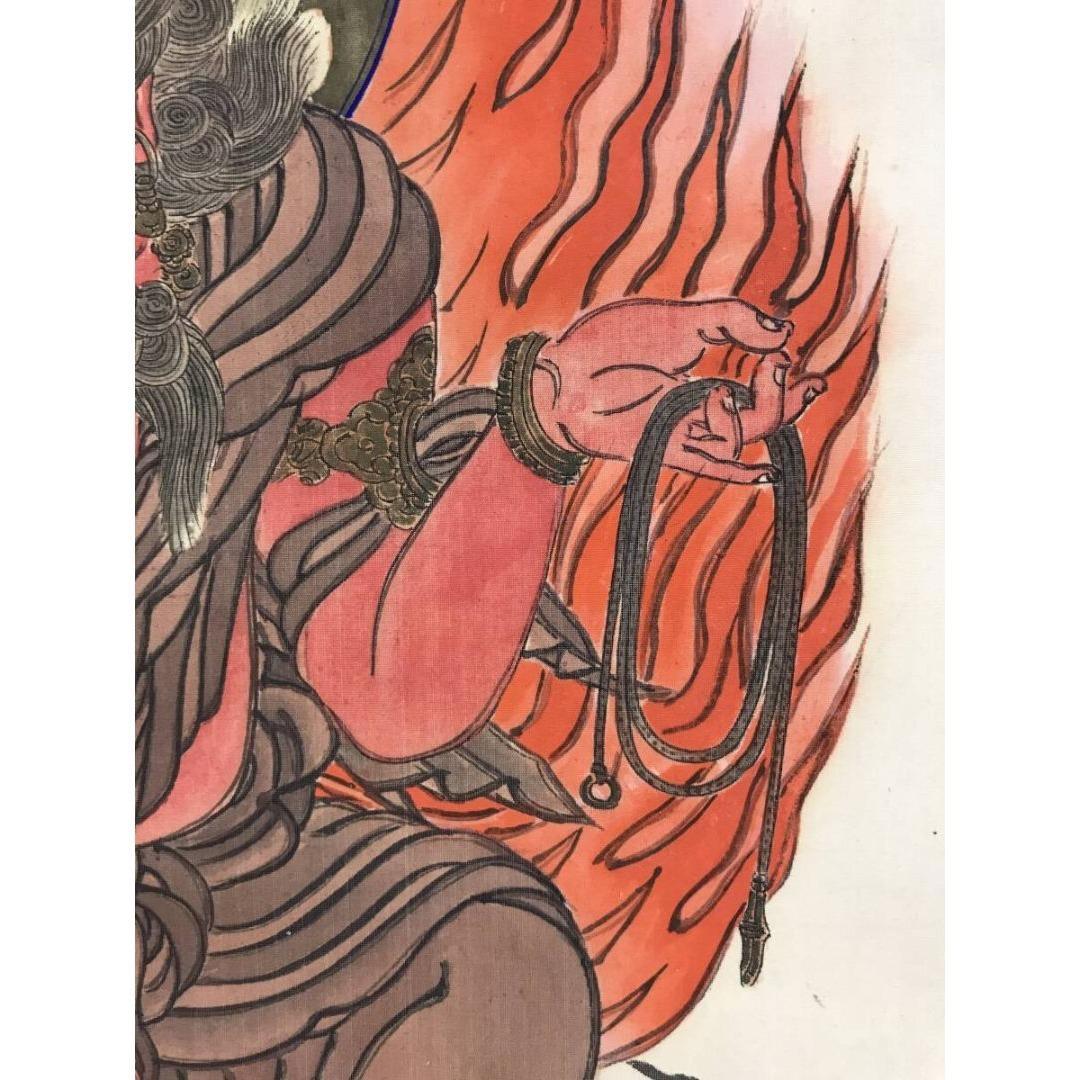 真作/作者不詳/不動明王/仏掛軸/掛軸☆宝船☆AK-228