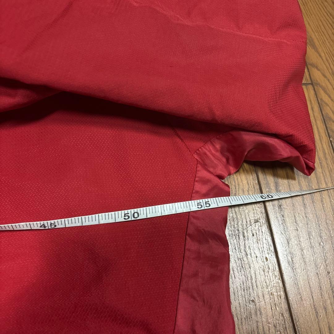 アディダスプロフェッショナルS／防寒ジャージ上下／赤