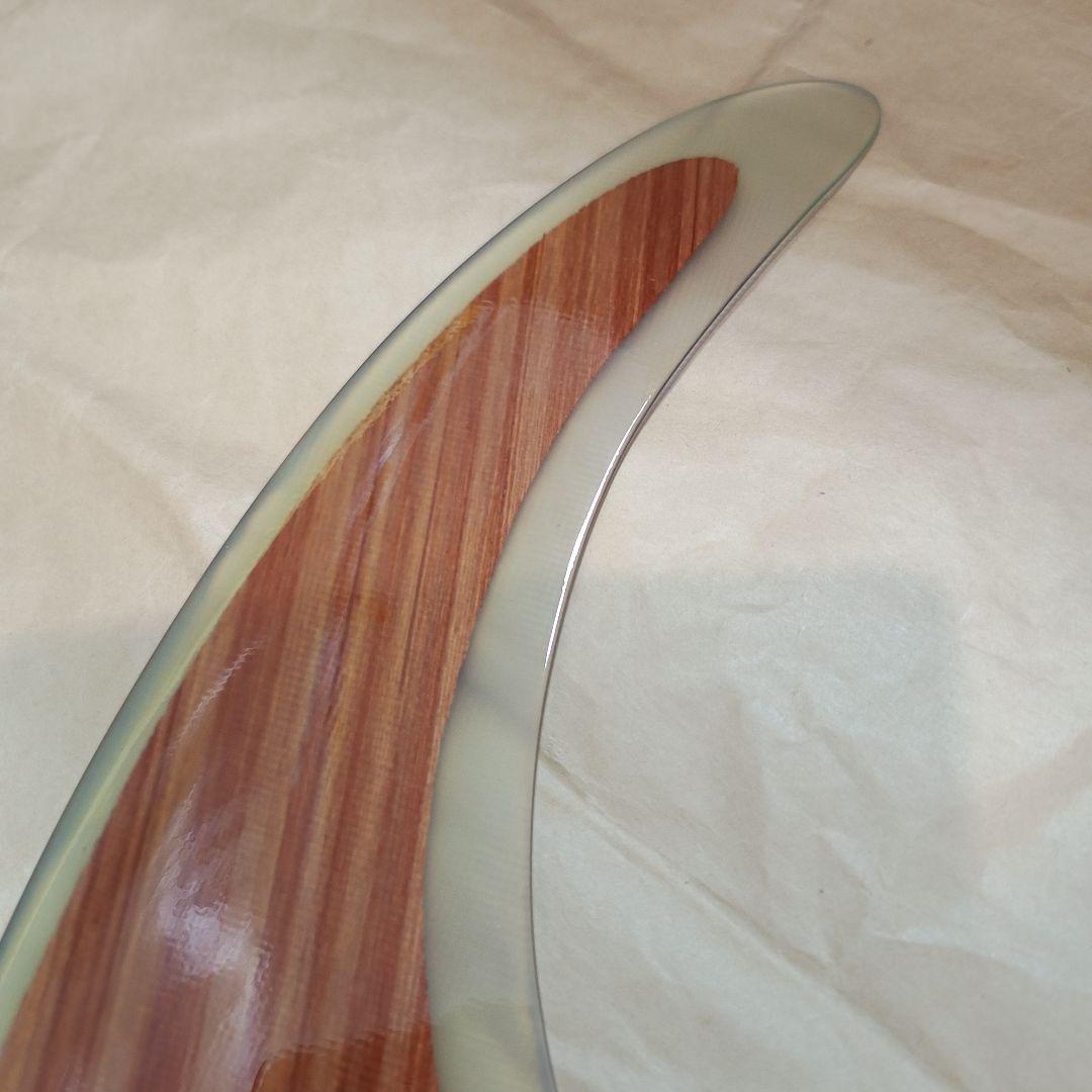 10インチ ロングボード　シングルフィン　ウッドコア　フィン