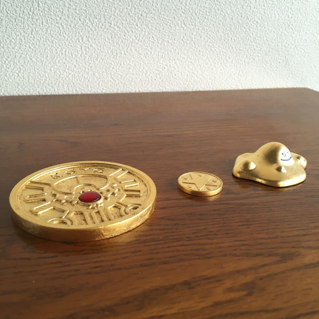 特製　24金　純金箔貼り仕上げ　1/1スケール　ロトのしるし&ちいさなメダル