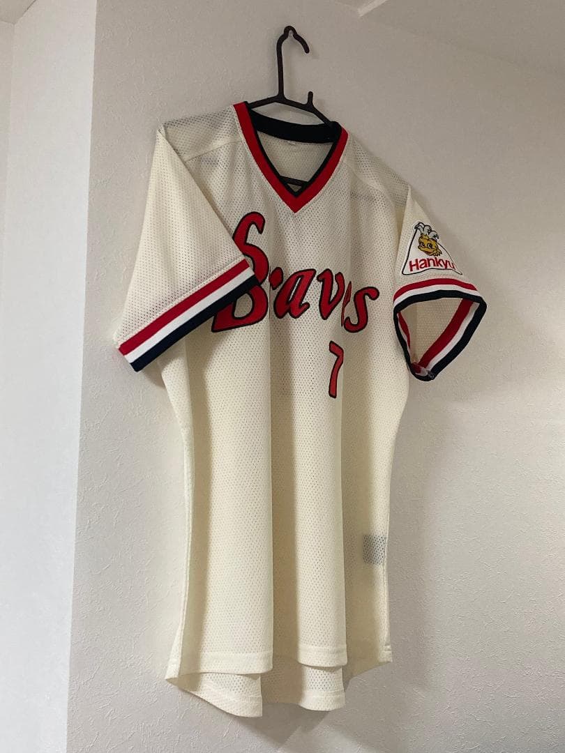 阪急ブレーブス　福本豊 選手　背番号７　復刻ユニフォーム