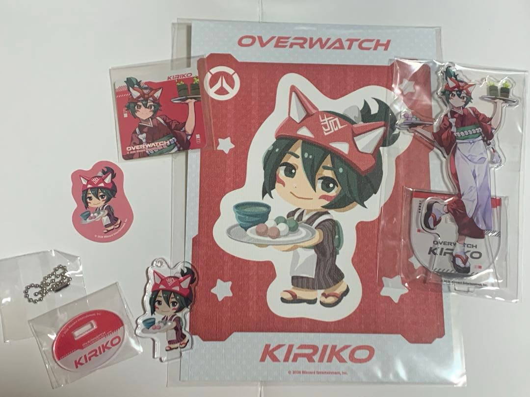 オーバーウォッチ キリコ アクリルスタンド ステッカー 5点セット