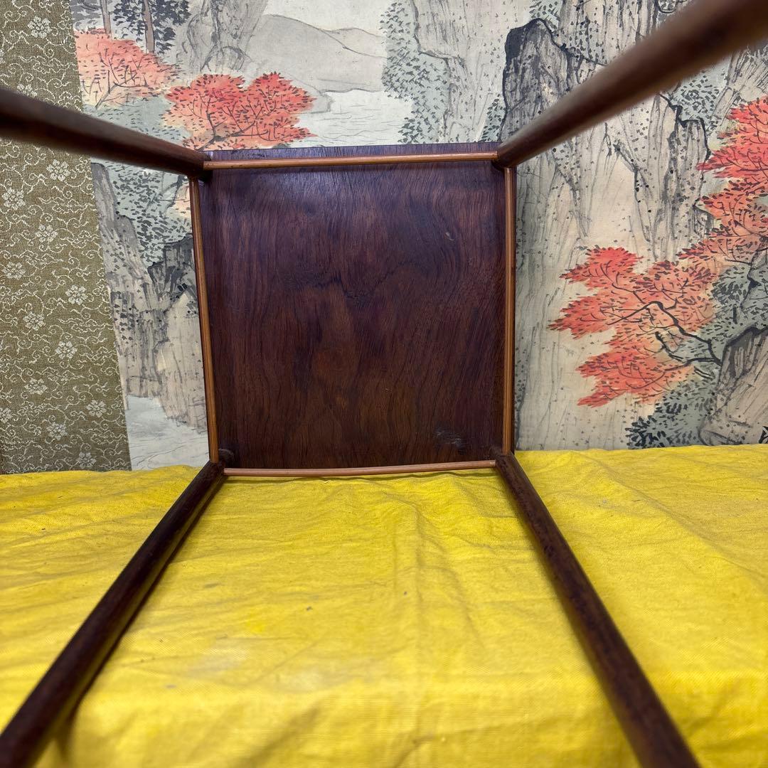 極上手　唐木　花梨木 極細工　花台　香炉台