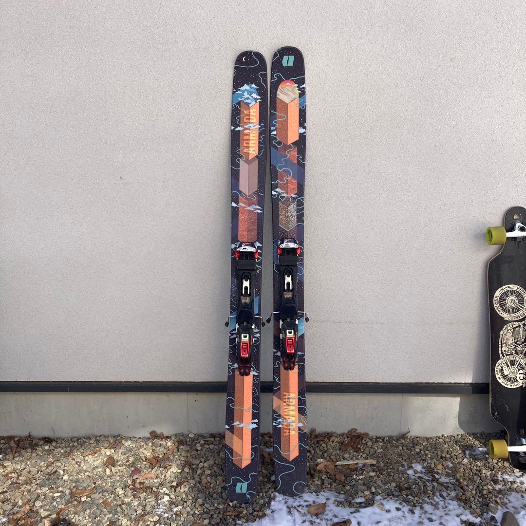 ARMADA ￼VJJ スキー板　165cm ツアービンディング　シール付き