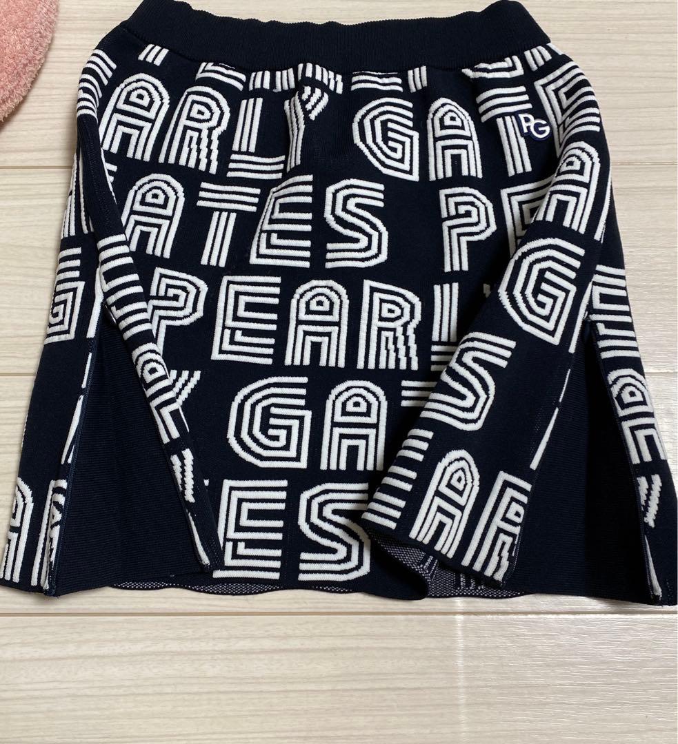 パーリーゲイツ　セットアップ　セーター　ニットスカート　ゴルフウェア