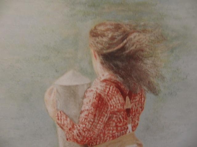 大津英敏、【河】、希少な額装用画集より、新品額装付、状態良好