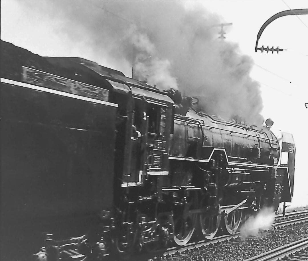 SL 蒸気機関車　函館本線①　朝里駅付近　((さよならC62  6枚セット