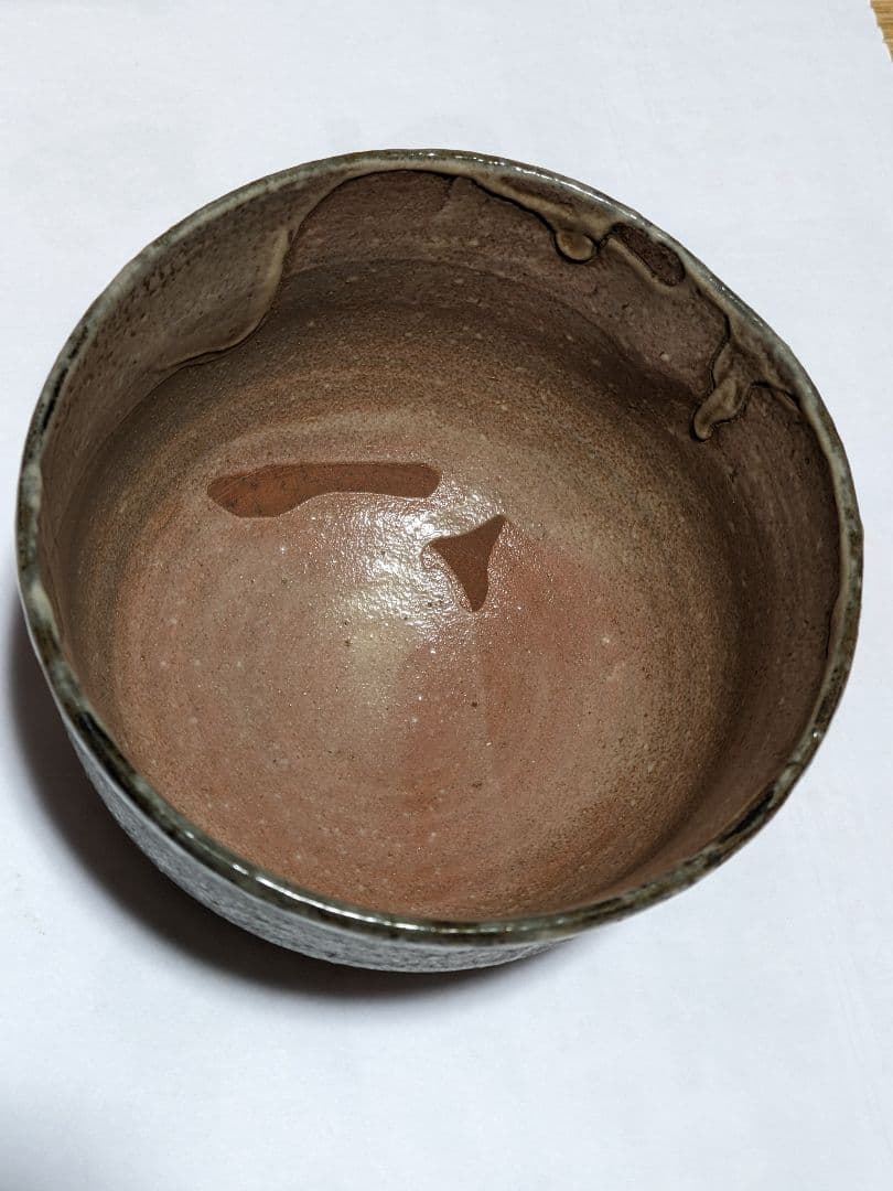 ♦絵唐津 割高台 抹茶盌 茶道具 唐津焼 コレクション 骨董品 アンティーク