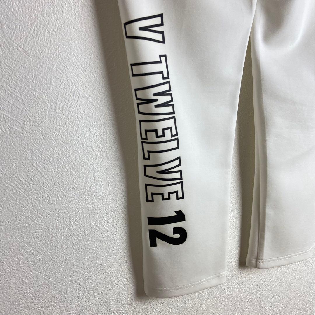 【V TWELVE】ホワイト ゴルフパンツ ポケット付き