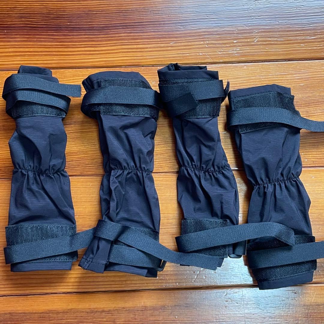 ALPHAICON 犬用レインカバー ブラック 4個セット M