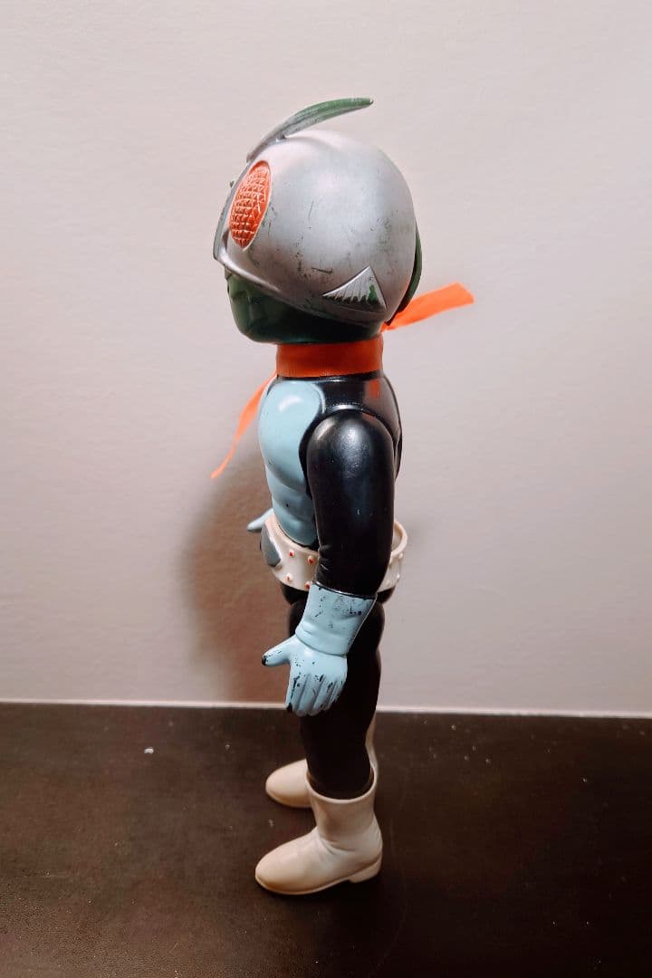 当時物 旧バンダイ製 仮面ライダー スタンダード ソフビ 後期タイプ 面取れ