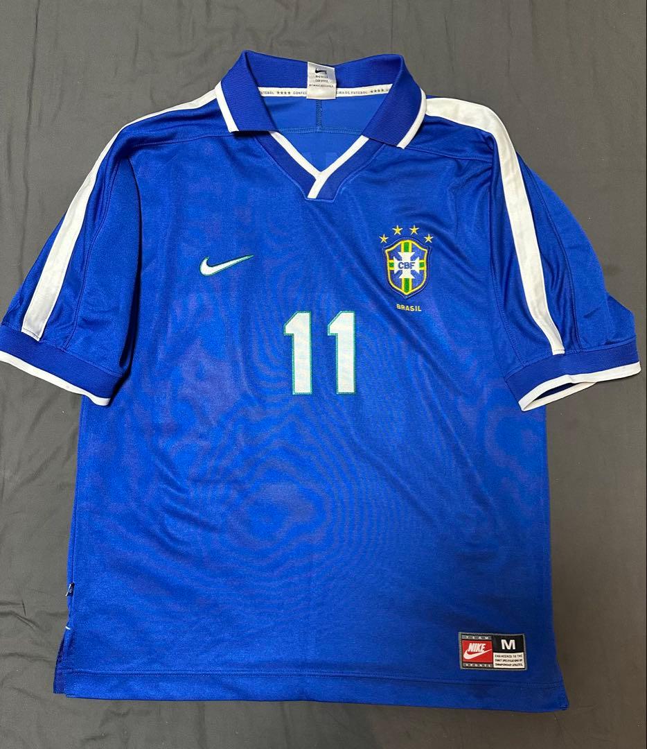 正規品 1997年ブラジル代表　アウェイ　ユニフォーム　ロマーリオ　Mサイズ