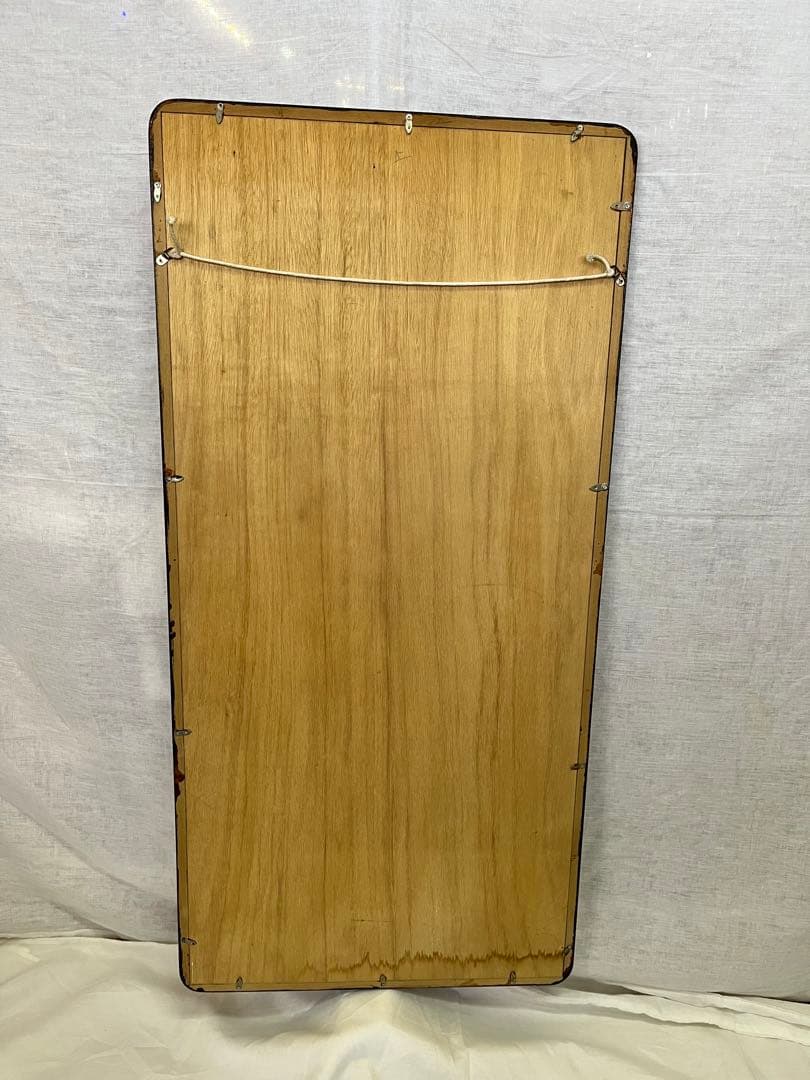 【アンティーク】額縁 額装 壁掛け 水墨画 山水画 山 鳥 鷲 鷹 オブジェ