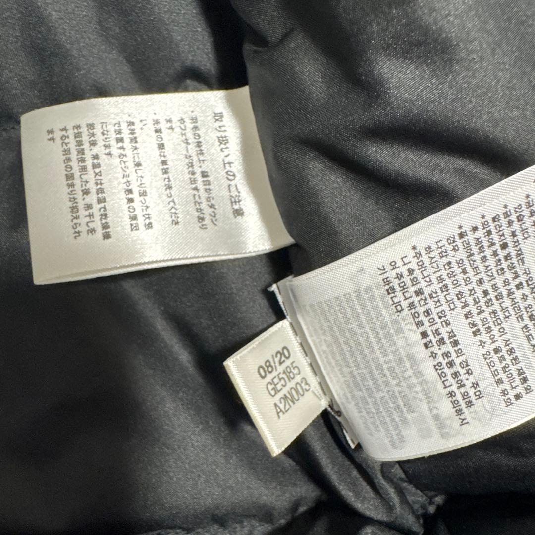 adidas フード付きダウンコート ブラック