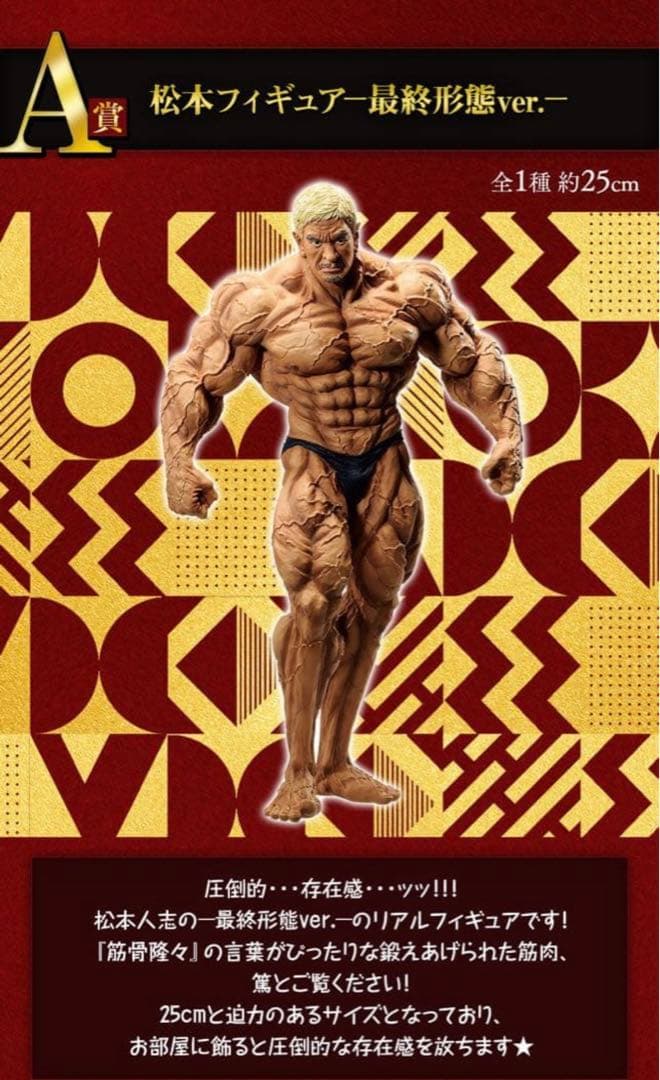 松本フィギュア 最終形態ver. 一番くじ　A賞　ガキ使　未開封