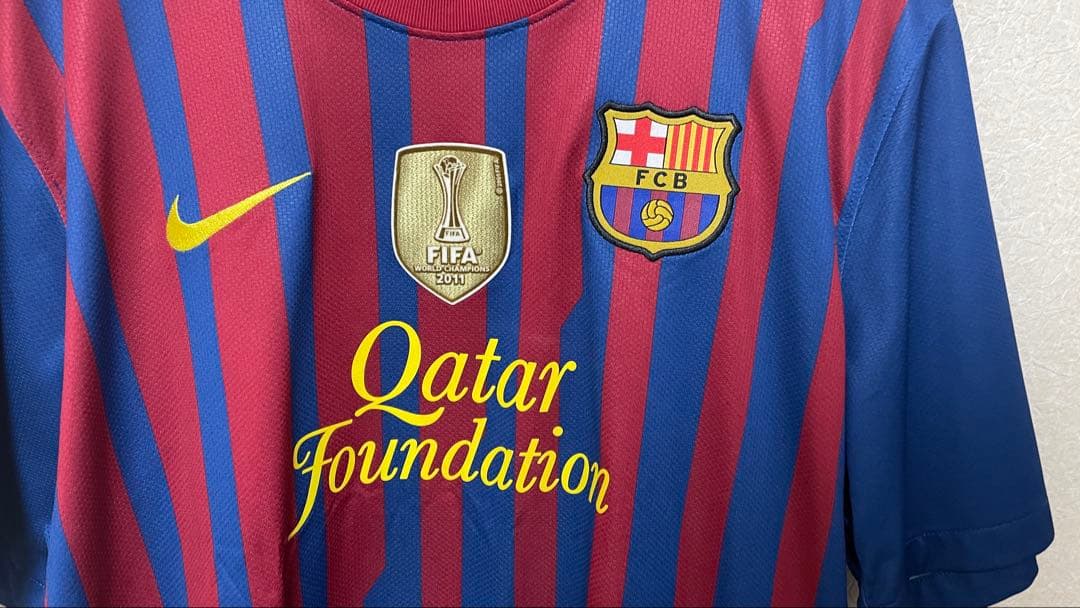 【正規品】バルセロナ 11-12 イニエスタ XL CWC優勝パッチ ペップ最終