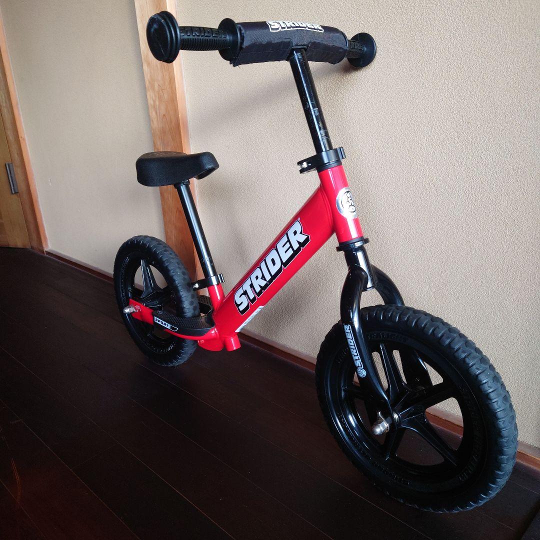【美品、サビなし、キズ少ない】STRIDER バランスバイク 赤 12インチ