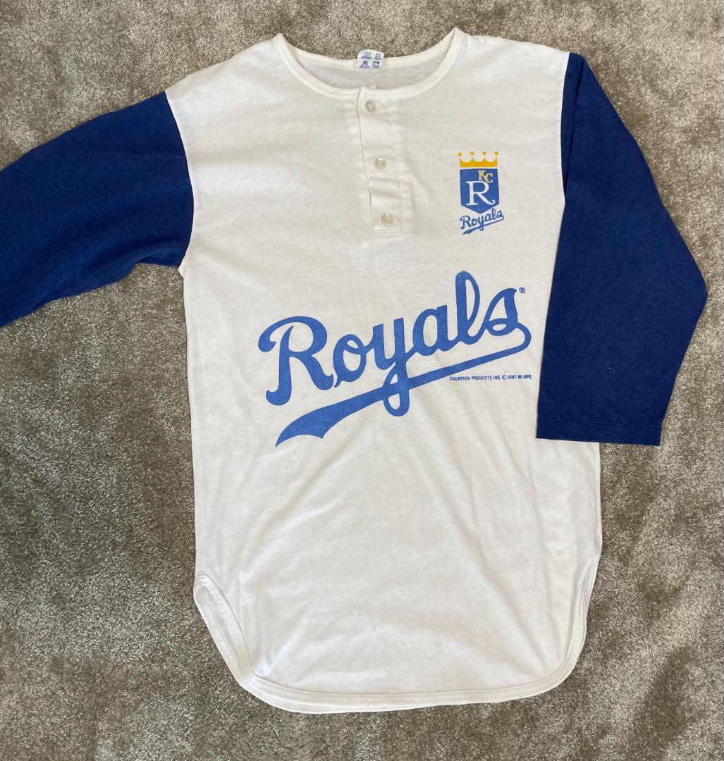 80s MLB ロイヤルズ ベースボールTシャツ　Champion USA製