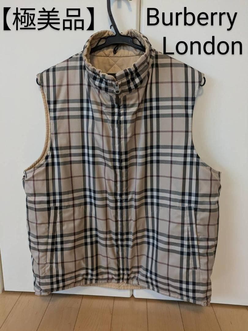 【極美品】バーバリーロンドン　リバーシブルベスト　フリーサイズ　ノバチェック